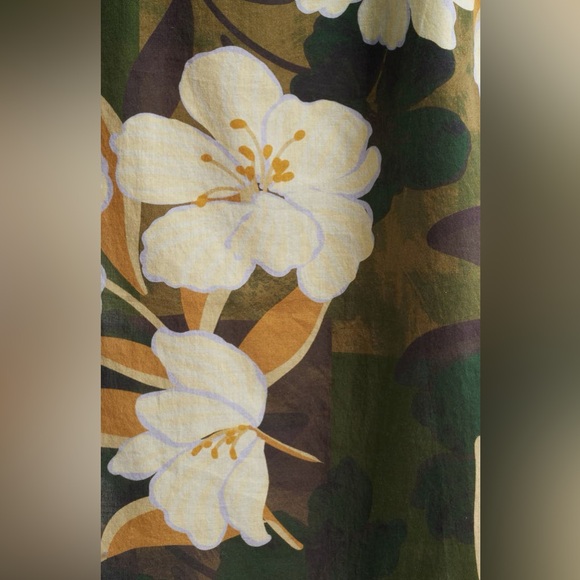 NWT Rails Selani Floral Plumeria One-Shoulder Cotton Midi Dress Small - Picture 8 of 10